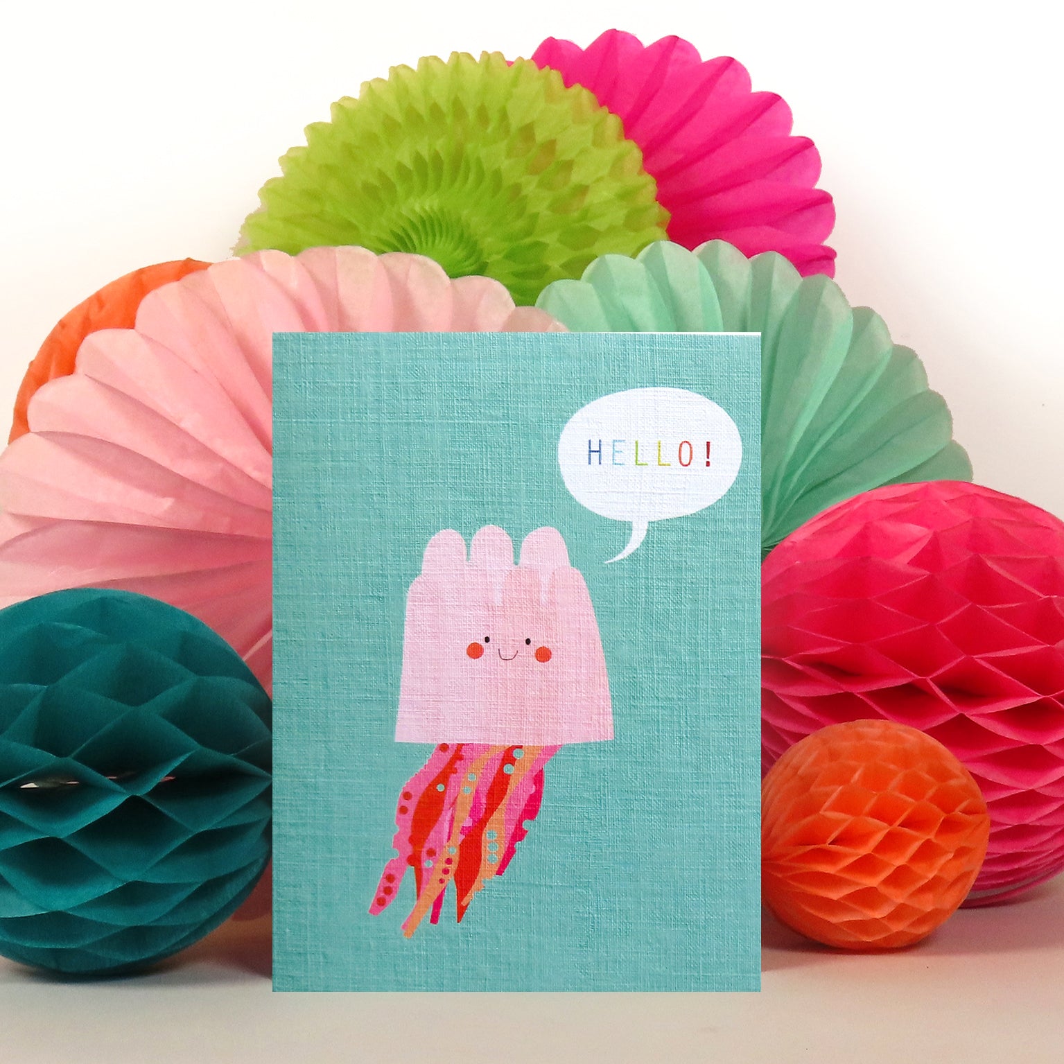 SM73 mini jellyfish greetings card