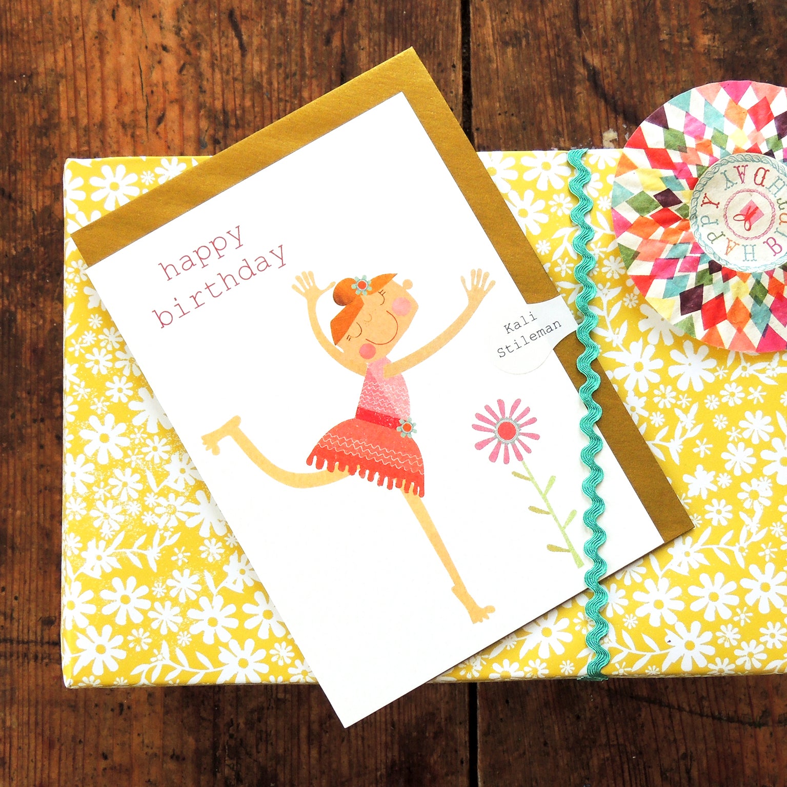 TB14 ballet dancer happy birthday card