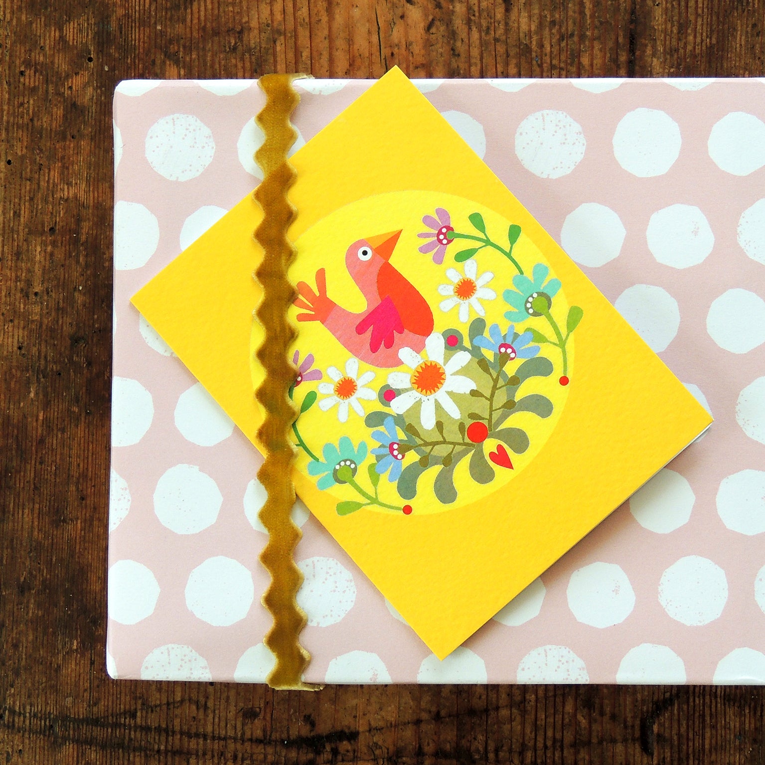 TW14 mini yellow bird card