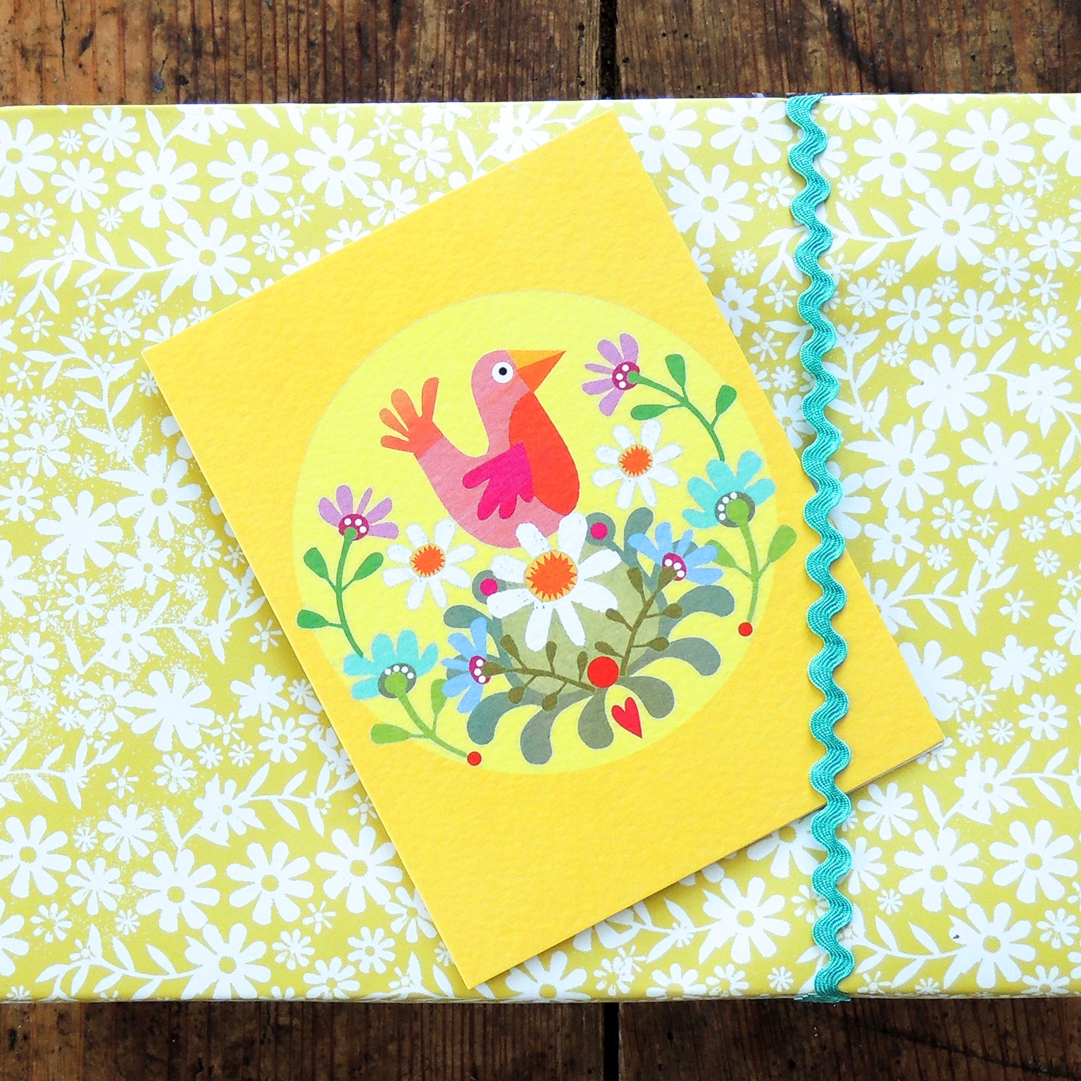 TW14 mini yellow bird card