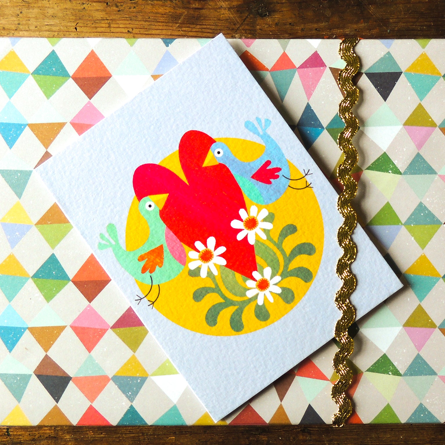 TW17 mini love birds card