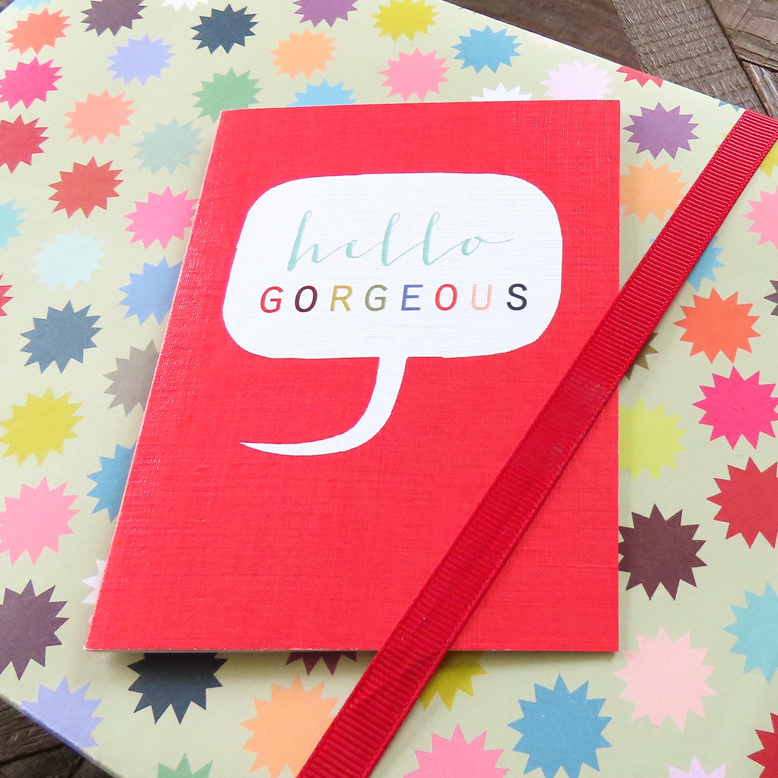 mini hello gorgeous card