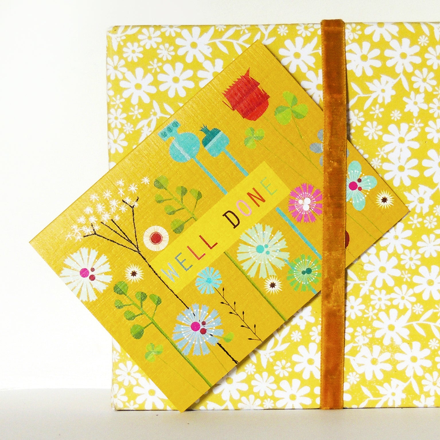 mini floral well done card