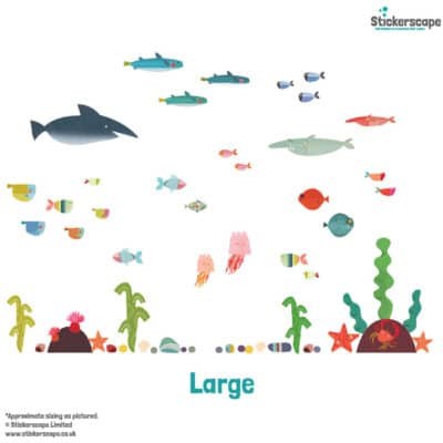 Underwater Wall Sticker Pack - regular size