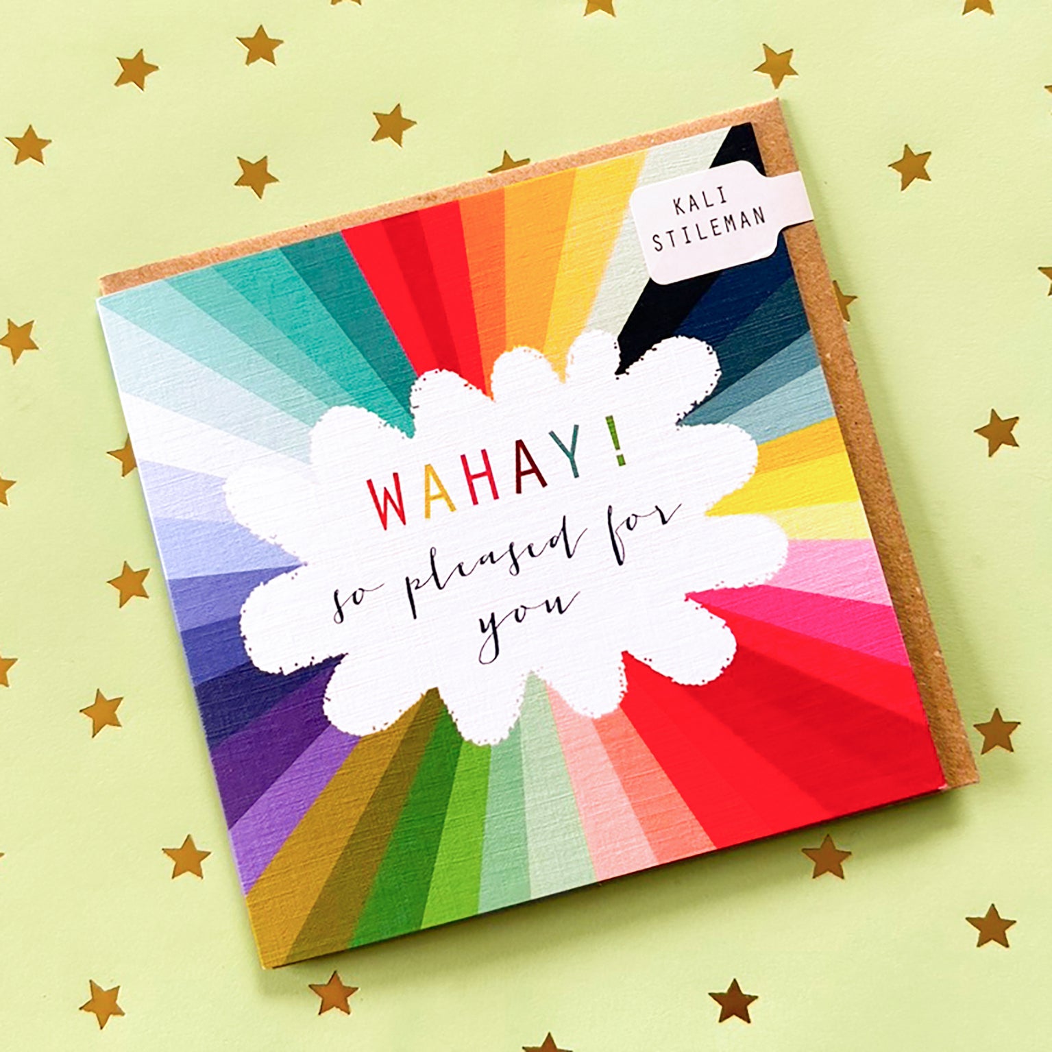 WO85 colourful wahay congratulations card