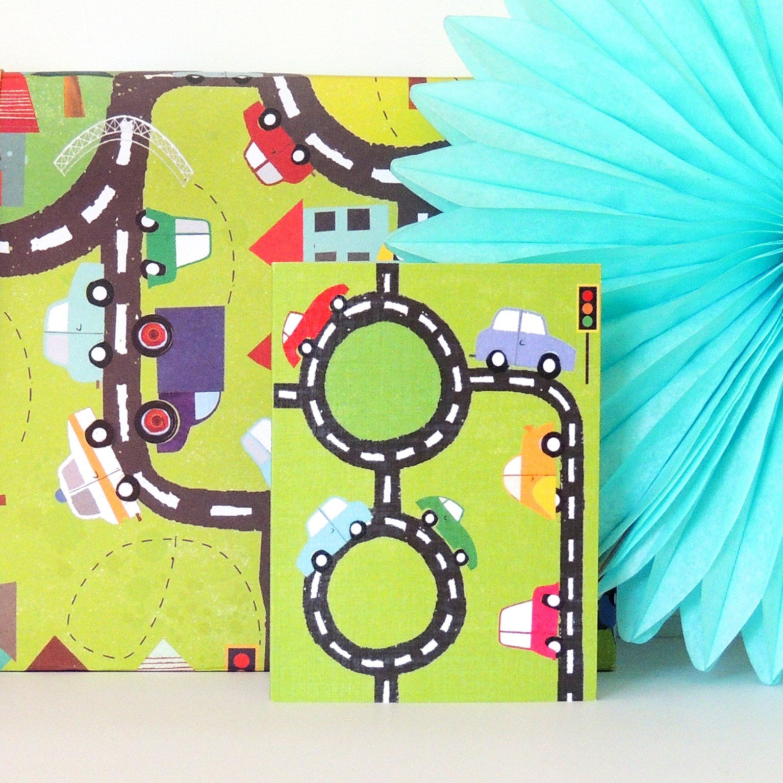 WTW93 mini road greetings card