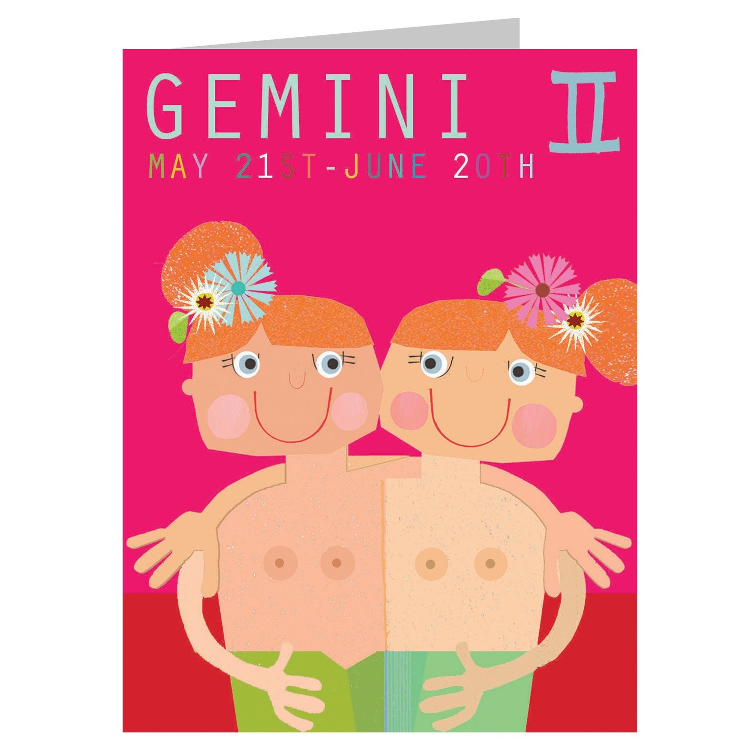 mini gemini greetings card