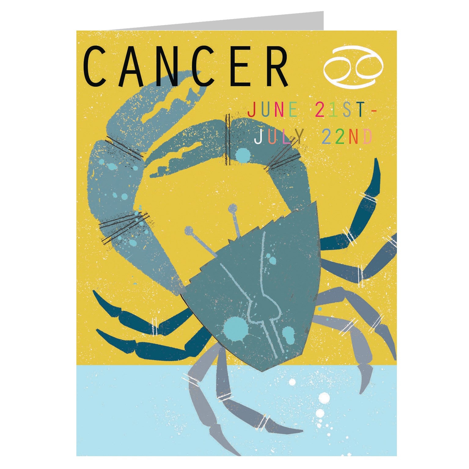 mini cancer greetings card