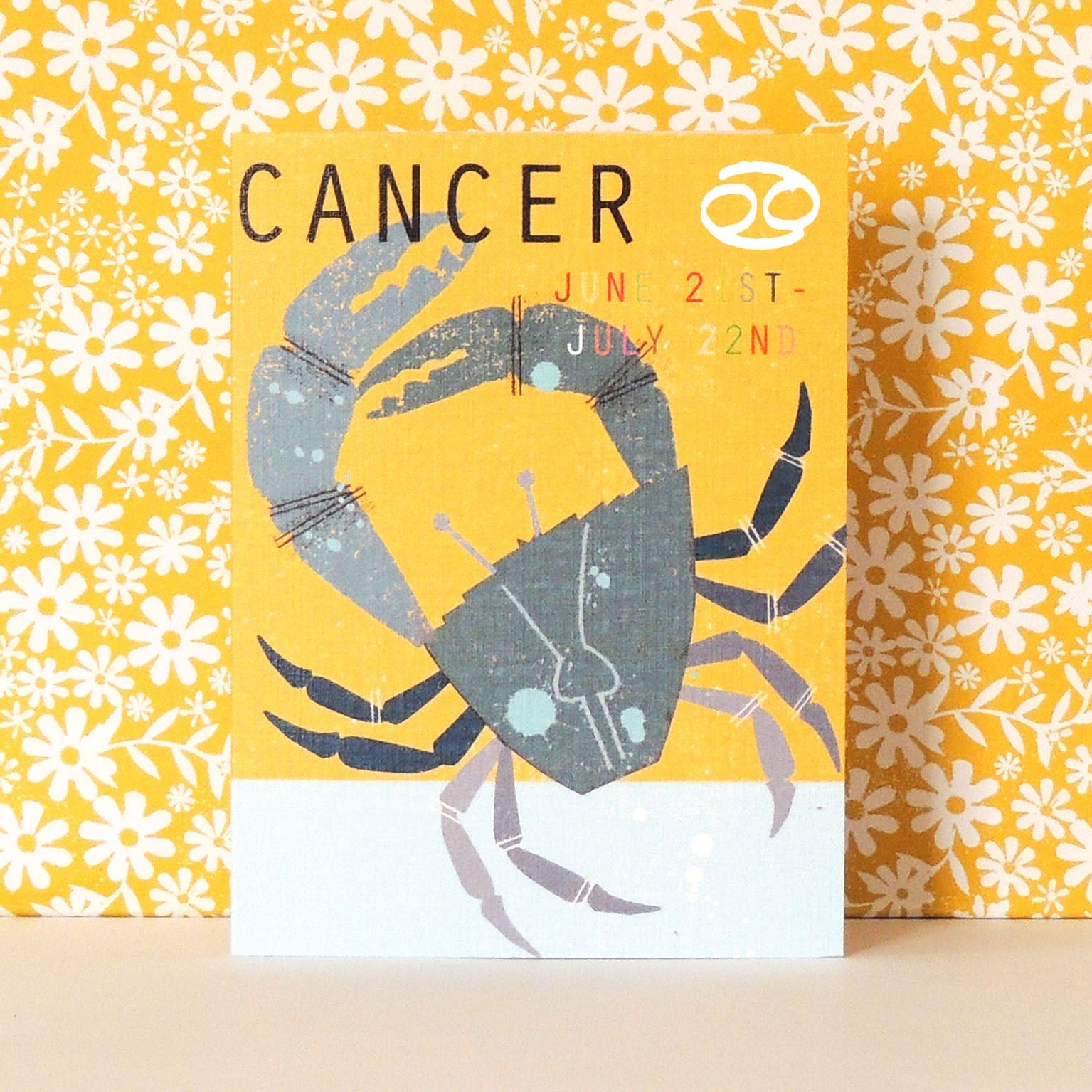 mini cancer greetings card