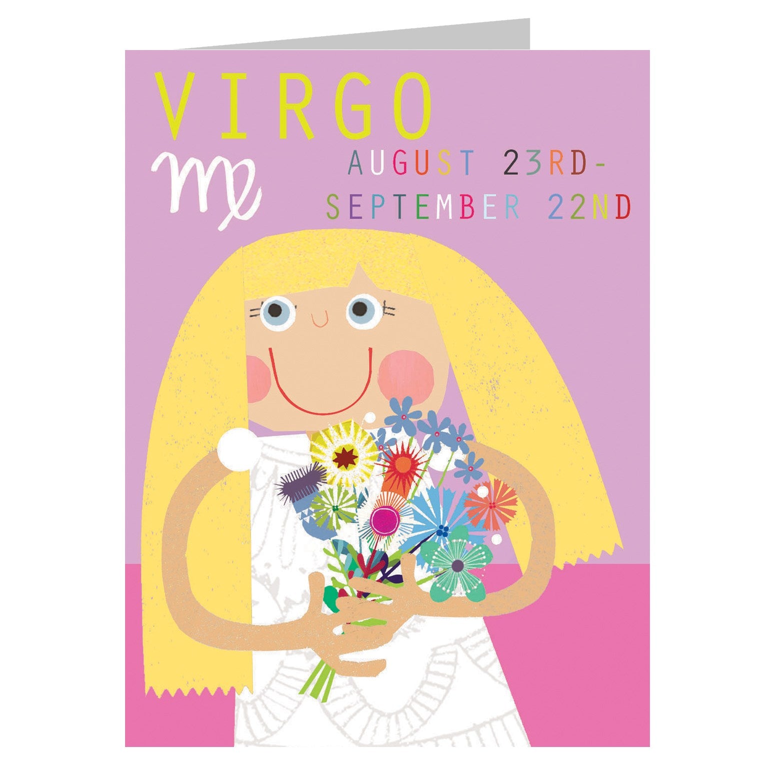 mini virgo greetings card